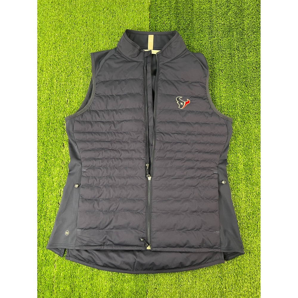 Peter Millar Fuse Elite Houston Texans NFL Vest Large Navy Blue Hybrid Zip